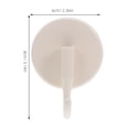 thumbnail image 2 of CATIEBYE 4Pcs Strong Suction Cup Hooks White Multipurpose for Glass Tiles Mirrors Bathroom Use, 2 of 8
