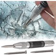 thumbnail image 5 of QUETO Automatic Center Punch Black Steel Spring Loaded Center Hole Punch Metal Punch Center Punch Metal Hand Tool For Metal Or Wood With 2 Replacement Tips, 5 of 5