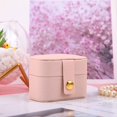 thumbnail image 7 of RUseeN Mini Travel Jewelry Case, Small Jewelry Travel Organizer Box Travel Essentials Christmas Gift for Women Girl, Pink, 7 of 7