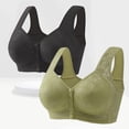 thumbnail image 3 of HEVIRGO Push-Up Cotton Bra for Older Women Full Coverage Front Closure Bras Breathable Supportive Bra Padded Lifting Bras for Daily Wear, 3 of 8