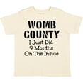 thumbnail image 3 of Inktastic Womb County I just Did 9 Months on the Inside Boys or Girls Toddler T-Shirt, 3 of 5