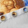 thumbnail image 4 of Homewish Lovely Golden Retriever Kitchen Curtains,Cartoon Dog Black Out Curtains Pack of 2 (42x63 Each),White Clouds Decor, 4 of 6