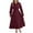 2-wine wedding guest dresses for women, variant on UPPADA Womens Fall Wedding Guest Dress Solid Long Sleeves Maxi Dress Elegant Evening Party Special Dresses Semi Formal Dresses for Women Plus Size Clearance on sale