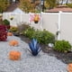 thumbnail image 3 of Xihbxyly Escultura de Planta de Tequila de Hierro, Diseño Único Artesanal, Estilo Agave con Detalles En Azul, Elegante Decoración para Jardín, Uso Interior y Exterior, 35 Cm de Altura, Arte Personali, 3 of 3