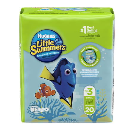 HUGGIES Little Swimmers Disposable Swim Diapers, Size Small, 20