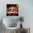 thumbnail image 5 of Vintage Jesus Last Supper Canvas Wall Art Print , Christian Pictures Canvas Print Posters Wall Decor, Religious Christian Gifts Wall Art Home Decor for Church Living Room Dining Room Decor Framed ﻿, 5 of 5