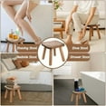 thumbnail image 6 of 9 Inch Small Wooden Step Stool, Non-Slip One Step Stool for Adults, Holds up to 300 Lbs, Footstool for Bedroom, Bathroom, Kitchen, 6 of 9
