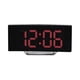 thumbnail image 1 of Reloj de mesa electrónico Pisexur para hombre, pantalla grande LED curva, despertador, reloj digital electrónico inteligente para dormitorio, oficina, electrónica para niños, organizador de electróni, 1 of 6