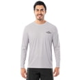 thumbnail image 2 of Fish N Vibe Men's Long Sleeve Performance Fishing Graphic Tee, Grey Cationic Wander Walleye, S, 2 of 8