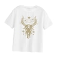 thumbnail image 4 of Camiseta de manga corta para mujer, camisetas cómodas, ropa de calle elegante, camisetas de cuello redondo para vacaciones y caminar por la calle SG, 4 of 10