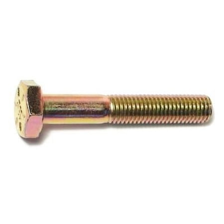 1/4 -28 x 1-1/2 Zinc Plated Grade 8 Steel Fine Thread Hex Cap Screws HCS8-075