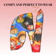 thumbnail image 4 of Silky Anime Durag Trinity - 3pcs Set Durag Long Tails, Moisture Lock, Silky Satin (One P Trinity), 4 of 7