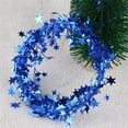 thumbnail image 3 of Triani 2Rolls 50Ft Small Star Garland with Wire for Christmas Tree Wedding Party Decoration Star Wire Garland Festive Ornament Accessories(Blue), 3 of 7