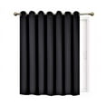 thumbnail image 3 of Room Darkening Blackout Curtains/Drapes K100 BLACK Panel Thermal Insulated Divider Room, Sliding Door Patio Extra Wide 1 Panel 100" X 84", 3 of 3