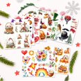 thumbnail image 3 of 12 Sheets All Holiday Rub On Transfer Stickers with Scraper Christmas Winter Stickers for Bookstore Study Room Nursery School Window Decoration 5.5x5.5, 3 of 8