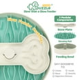 thumbnail image 2 of Slow Feeder Dog Bowl, Dog Bowl for Dry, Wet, and Raw Food, 9.8 Inches Dog Food Puzzle for Fun and Healthy Mealtime, Slow Eating Dog Dish for All Breeds, Green, 2 of 7