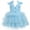 Blue, variant on Toddler Girls Butterfly Birthday Dress Rainbow Tulle Formal Wedding Party Ruffle Tutu Dresses for Photo Shoot 3-4 Years Purple