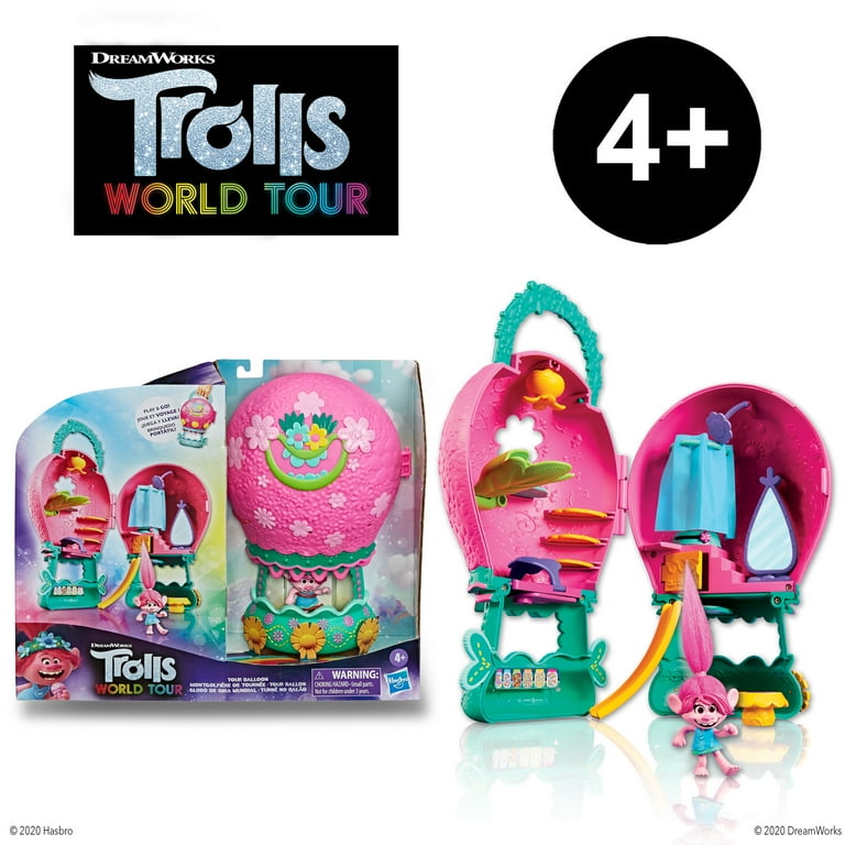 DreamWorks Trolls World Tour Playset with Poppy Figure Includes Slide Movie Inspired Toy Walmart