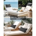 thumbnail image 6 of Pack of 4 Outdoor Lumbar Pillow Covers 12x20 Inch, Black Morocco Waterproof Throw Pillow Covers Set, Boho Modern Minimalist Abstract Geometric Decorative Cushion Cases for Patio Porch Car, 6 of 7