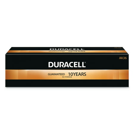 Duracell CopperTop Alkaline Batteries, AA, 36/PK
