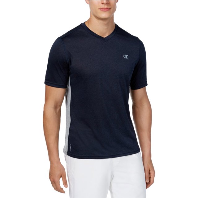 Camiseta básica Champion Heather con Cuello en V para hombre azul mediana