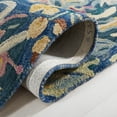 thumbnail image 5 of SAFAVIEH Blossom Jaylen Floral Area Rug, Light Blue/Plum, 6' x 6' Square, 5 of 7