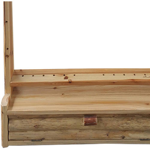 Rush Creek Creations Rustic Pine 2 Bow 12 Arrow Wall Storage Rack