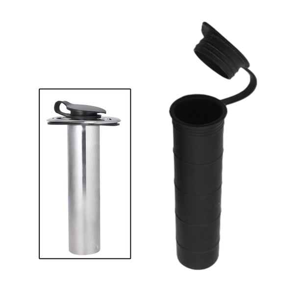 fishing rod holder covers 2 Pieces Cap and Gasket Kit fit for Flush Mount Rod Holder Kayak Boat Fishing Accessory use Catch Cover Multi Catch Cover Multi-Flex Rod Holder