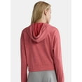thumbnail image 5 of Athletic Works Women's ButterCore Zip Front Hoodie with Long Sleeves, Sizes XS-XXXL, 5 of 5