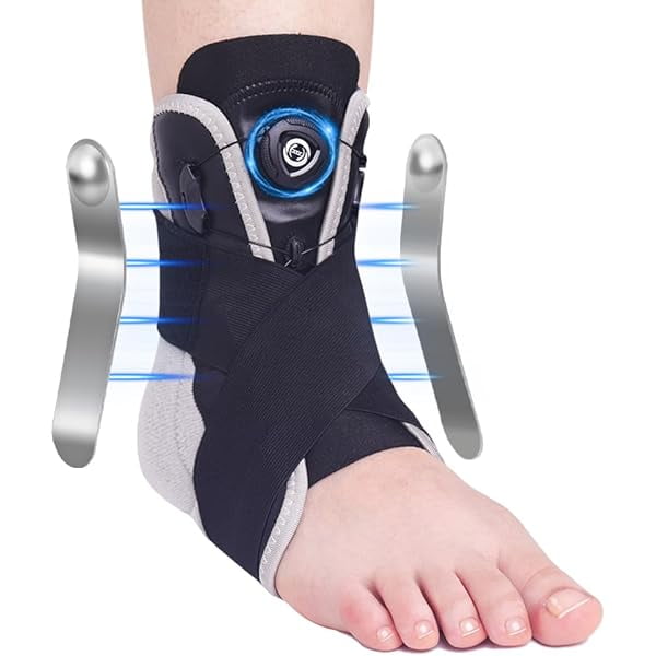 wonima11 Ankle Brace for Women & Men (US 6-11/Women, 7-10/Men | EU 35-43), Adjustable Metal Support for Sprains, Achilles & Plantar Fasciitis - Breathable Design for Injury Recovery & Sports