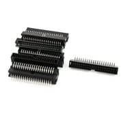Dual Row 40-Pin Right Angle 2.54mm Box Header Connector IDC Male Sockets 11Pcs