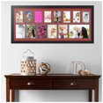 thumbnail image 2 of ArtToFrames Collage Photo Picture Frame with 1 - 6x9 and 5 - 4x6 and 8 - 3x5" Openings, Framed in Black with Deep Red and Black Mats (CDM-3926-627), 2 of 8