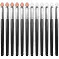 thumbnail image 2 of Sponge Eye Makeup Brushes 12 Pieces Black Double Sided Eyeshadow Applicators Wand Shadow Brush Applicator Tool Set for Women Girls, 2 of 5