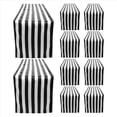 thumbnail image 1 of Paquete de 10 Caminos de Mesa DecoracióN de Mesa de PoliéSter Camino de Mesa una Rayas Blanco y Negro CláSico DiseñO Moderno y Elegante, 1 of 5