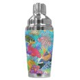 thumbnail image 1 of Mugzie brand 16-Ounce Cocktail Shaker with Insulated Wetsuit Cover - Coral Reef, 1 of 1
