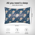 thumbnail image 4 of KLL Space Puppy Pattern Silk Pillowcase for Hair and Skin Standard Size 20"X 30" Soft Breathable Pillow Covers for Sleeping, 4 of 6