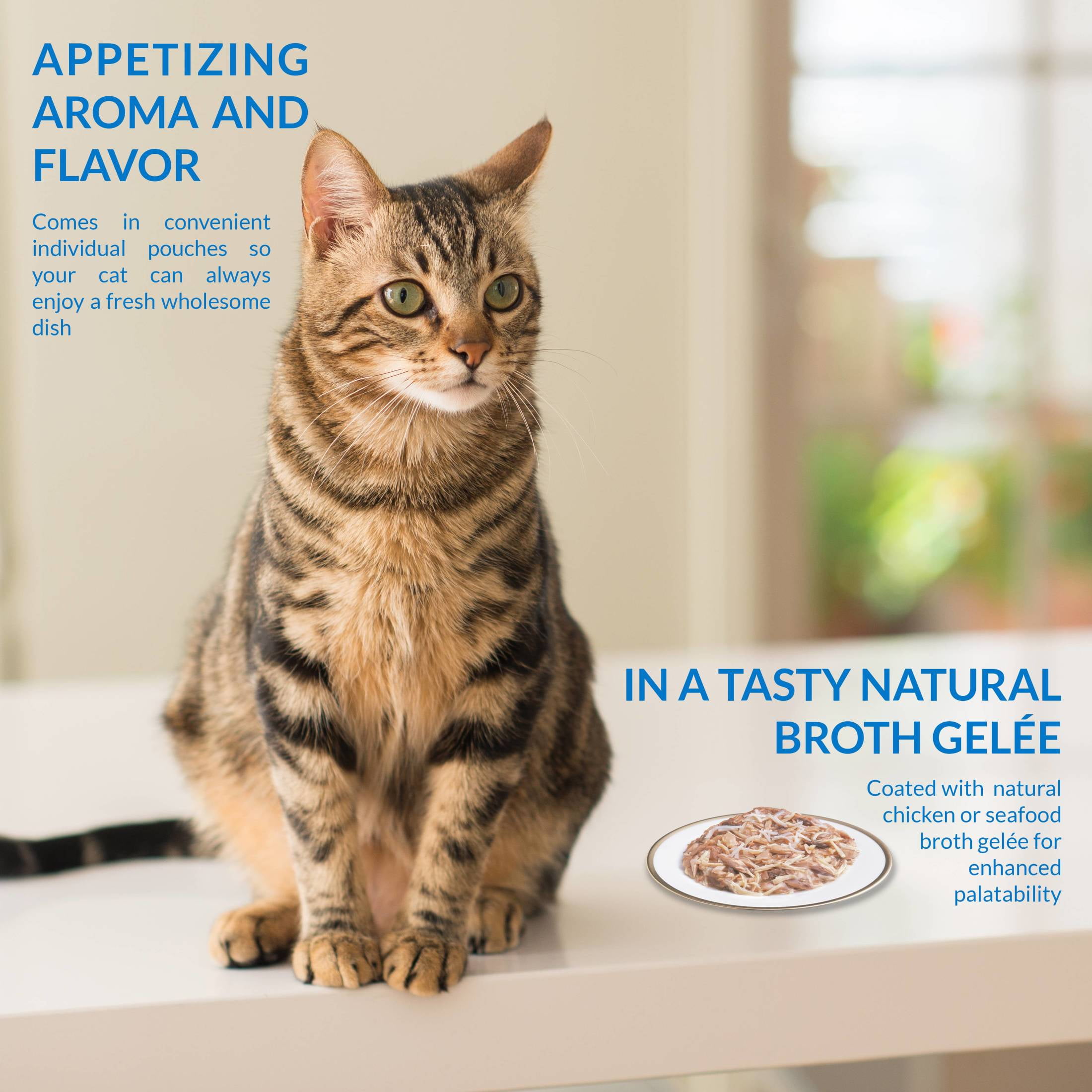 INABA Twin-Packs for Cats, Chicken/Gelée Topper, 1.4 oz/srv, 16 srvs, Chicken in Chicken Broth