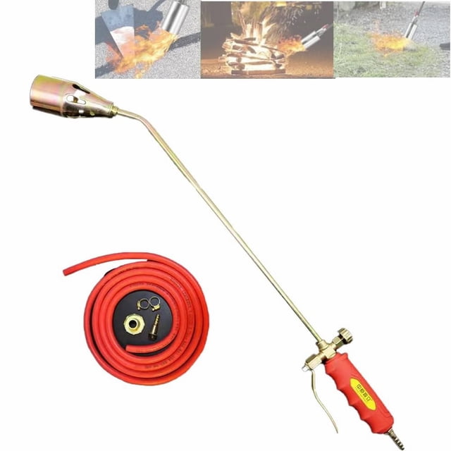 Protectivemethod New Propane Torch Burner Kit Synthetich Propane Torch Burner Consequentlk Torches for Outside Frontaley Portable High Output Self Igniting,1 Set Of Accessories