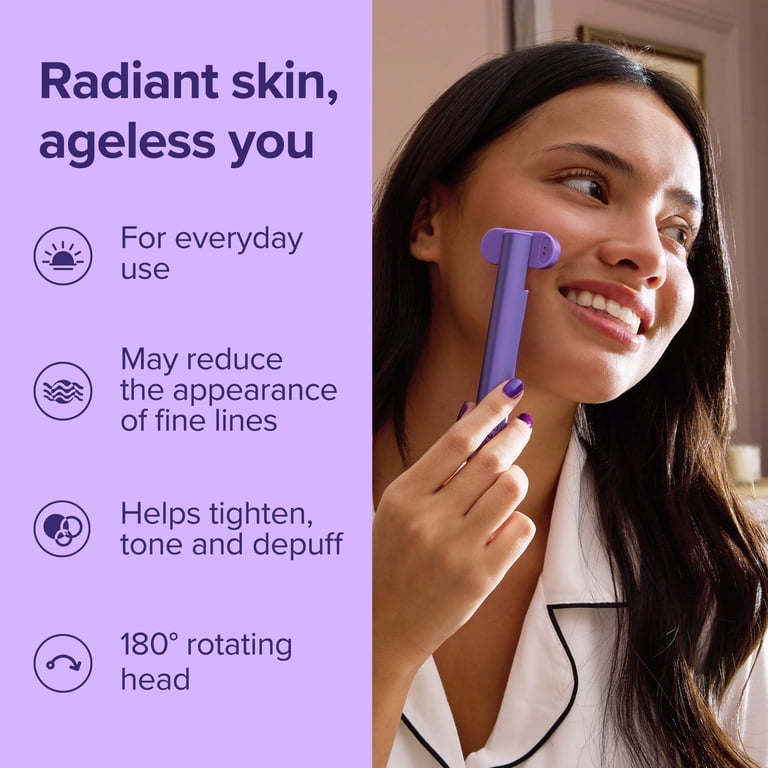 Plum Beauty Red Light Vibrating Facial Radiance Wand