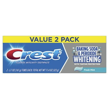 Crest 5.7 Oz. Baking Soda & Peroxide Whitening Toothpaste, 2 Pack