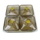 thumbnail image 2 of Plato de frutos secos, aperitivos, plato, caja de almacenamiento de alimentos, oro 4 rejillas, 2 of 9