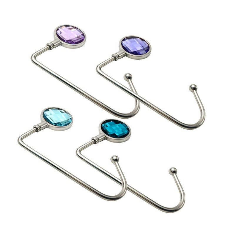4pcs Handbag Hanger Purse Hook Handbag Holder Shell Bag Table Hook  (Assorted Colors) 