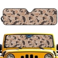 thumbnail image 2 of Yuyamidu Camo Hunting Windshield Sun Shade for Jeep Accordion Foldable 1 Piece Car Sunshade for Jeep Wrangler, Gladiator, Renegade, FJ Cruiser, 2 of 7