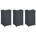 thumbnail image 1 of Suncast Poubelle Extérieure de 30 Gallons Hideaway, Cyberespace (Lot de 3), 1 of 11