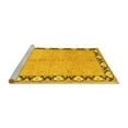 thumbnail image 2 of Ahgly Company Machine Washable Indoor Round Persian Yellow Traditional Area Rugs, 8' Round, 2 of 4
