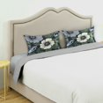 thumbnail image 3 of Yayeee Pillowcase Queen Size Set of 2 Satin Wrinkle Resistant Pillow Case, Dark Floral, 3 of 8