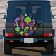 thumbnail image 5 of Kll Bright Mushrooms Tire Cover,Universal Wheel Tire Cover For Trailer, Rv, Suv, Truck,Camper And Many Vehicle,(15 Inch), 5 of 8