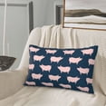 thumbnail image 5 of Lsque Pig 1 Pattern Pillow Case – Soft & Cozy Throw Pillow Cover, Hypoallergenic Cushion Case for Sleeping Women with Envelope Closure-20"x30", 5 of 6