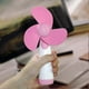 thumbnail image 3 of Portable Fan Handheld Mini Fan AA Battery Powered Super Mute Cooling Fan for Home, Office and Travel - Battery Not Included - Pink, 3 of 5
