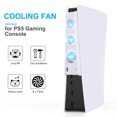 thumbnail image 2 of TSV Cooling Fan Fit for PS5, External USB Cooler Fit for Sony PlayStation 5 with 3 Fans, Temperature Control Cooling Fan Fit for PS5 DE/UHD Gaming Console, 2 of 8